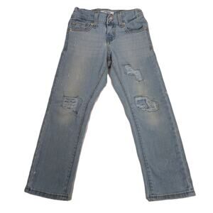 Kid's Levi's Denizen Taper Jeans Light Blue Wash Size 5